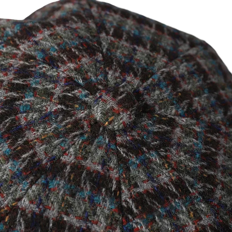 Bristol Women Wool Knitted 8-Panel Newsboy Cap