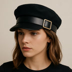 Bristol Black Cotton Sailor Cap