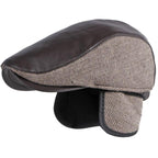 Bristol Herringbone Earflaps Flat Cap