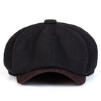 British Letter Label Newsboy Cap