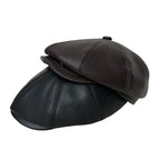 Brixton Winter Genuine Leather Earflaps Newsboy Cap