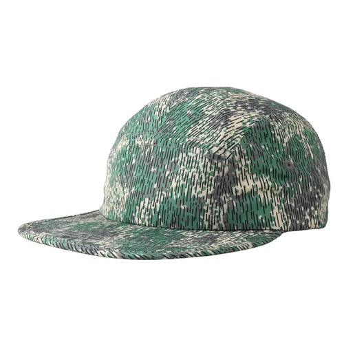 Green Camouflage 5 Panels Cap