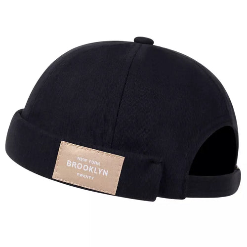 Black and beige Docker Cap