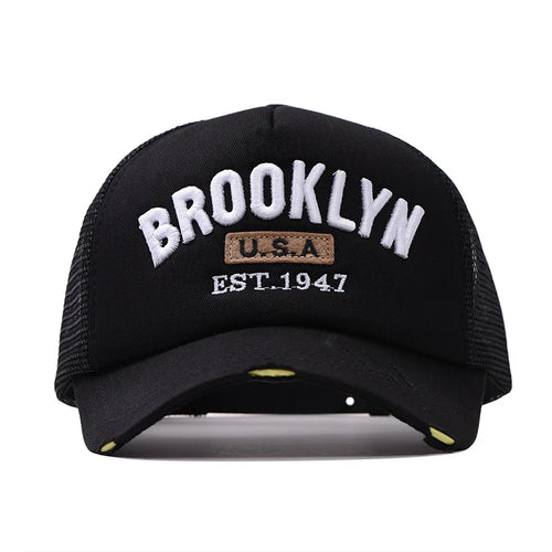Black Brooklyn Trucker Cap