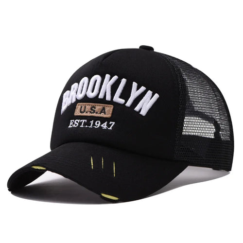 Black Brooklyn Trucker Cap