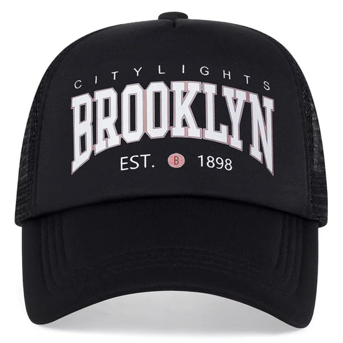 Black Trucker Cap front view