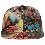 Brooklyn Graffiti Cotton Snapback Cap