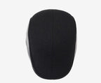 Brosnan Winter Earflaps Leather Duckbill Flat Cap