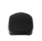Brosnan Winter Earflaps Leather Duckbill Flat Cap