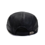 Bruk Vintage Leather Flat Cap