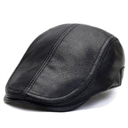 Bruk Vintage Leather Flat Cap