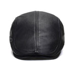 Bruk Vintage Leather Flat Cap