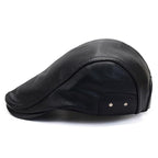 Bruk Vintage Leather Flat Cap