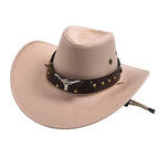 Bull Head Suede Cowboy Hat