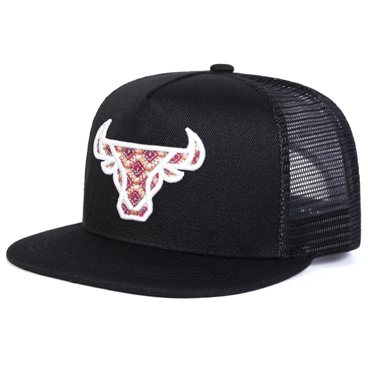 Bull Head Trucker Snapback Cap