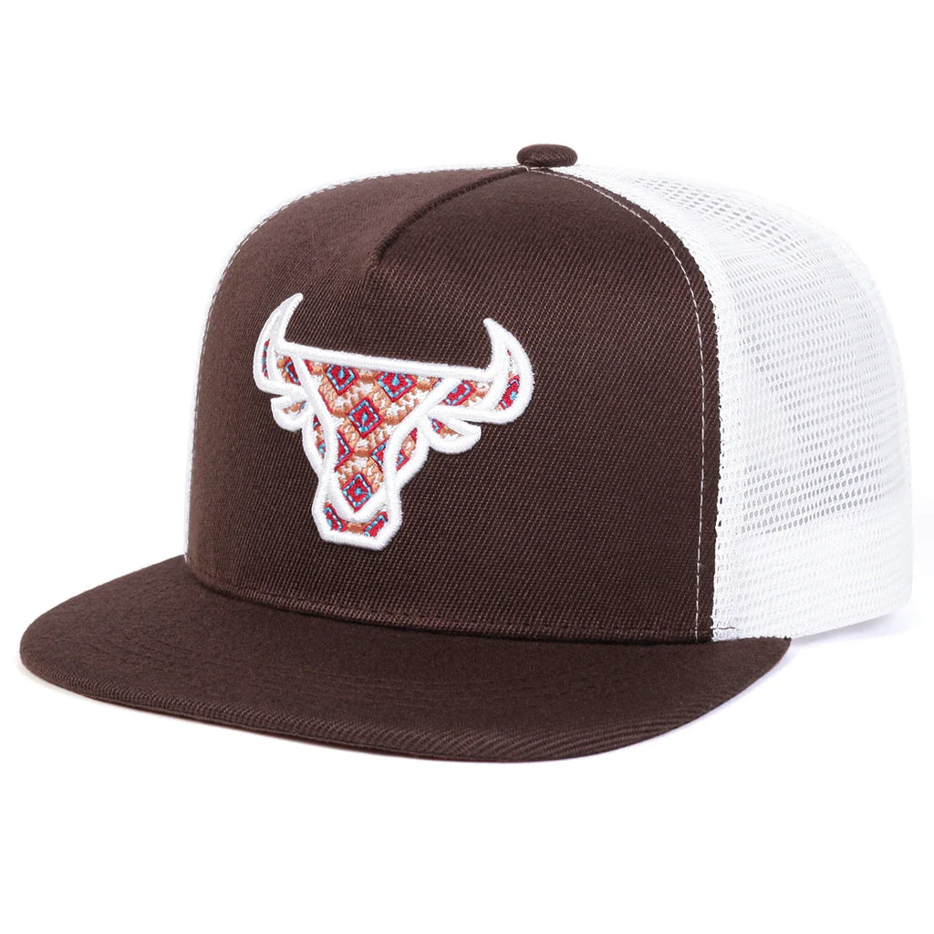 Bull Head Trucker Snapback Cap