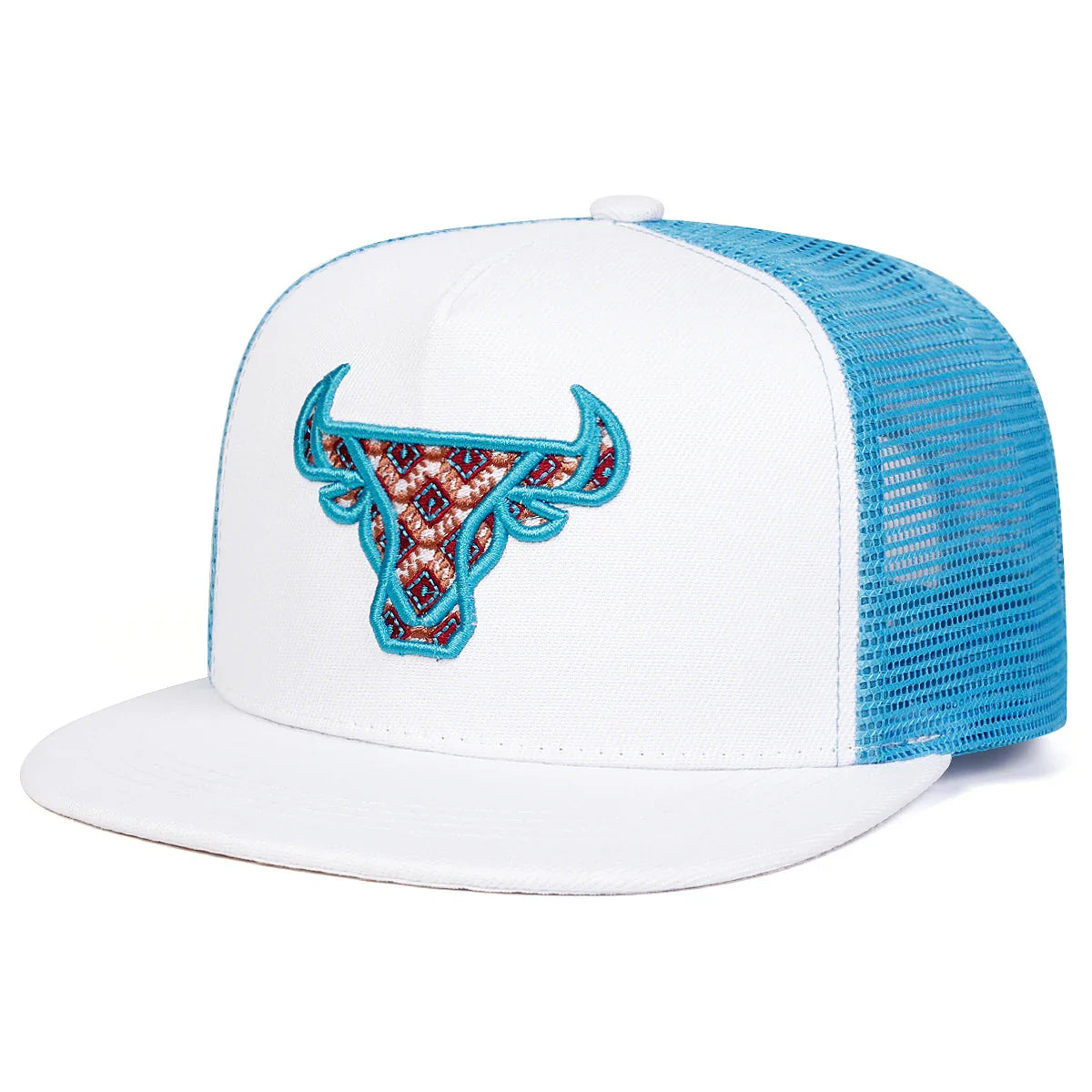 Bull Head Trucker Snapback Cap