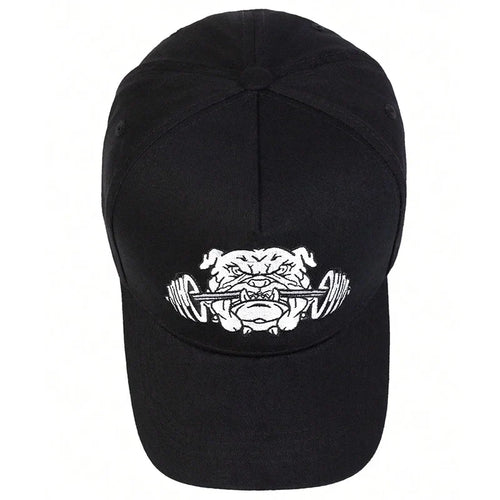 Black Bulldog Dumbbells Cap