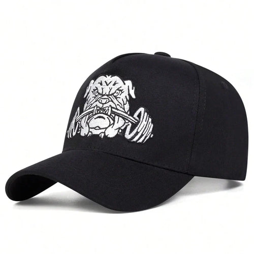 Black Bulldog Dumbbells Cap