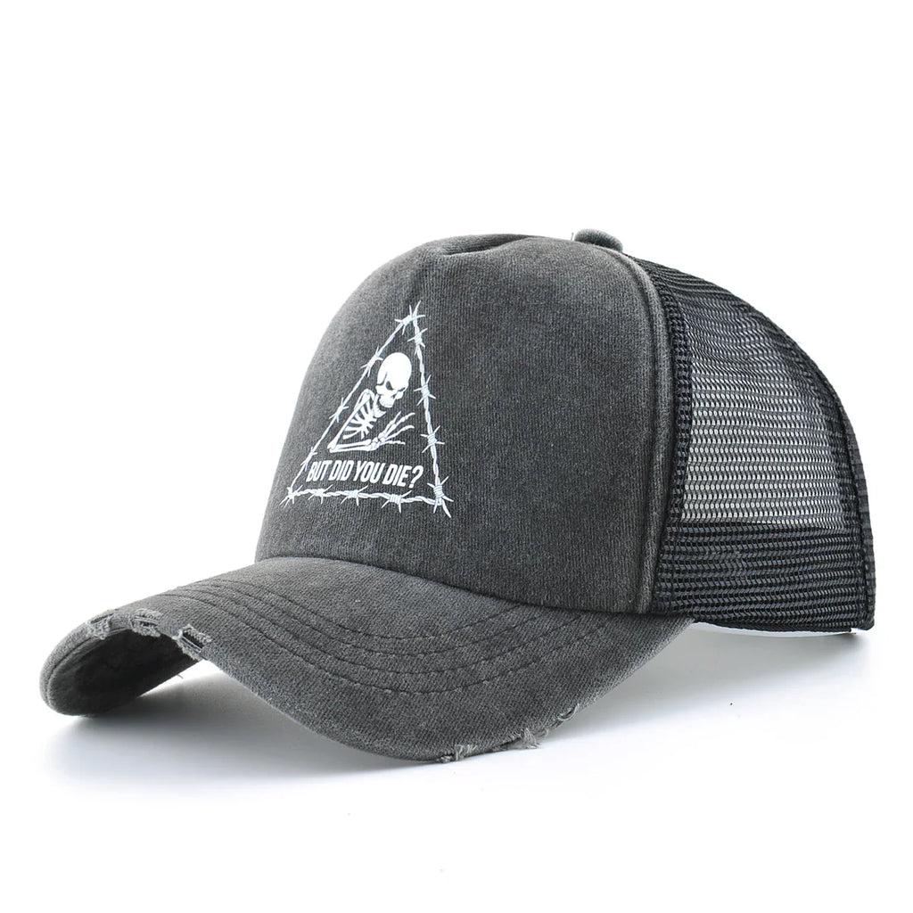 But Did You Die Washed Baseball Cap