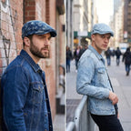Butterflies Denim Flat Cap