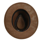 Calabria Summer Chevron Straw Fedora Hat