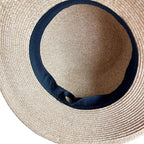 Calabria Sun Straw Rolled Brim Bucket Hat