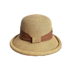 Calabria Sun Straw Rolled Brim Bucket Hat