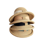 Calabria Sun Straw Rolled Brim Bucket Hat