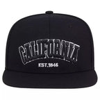 California 1846 Black Snapback Cap