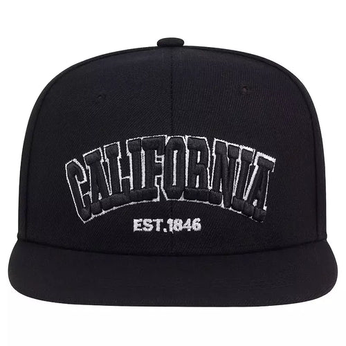 Black Snapback Cap front view
