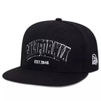 California 1846 Black Snapback Cap