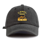 Camel Tobacco Washed Cotton Baseball Cap