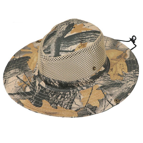 Khaki Camouflage Sun Hat