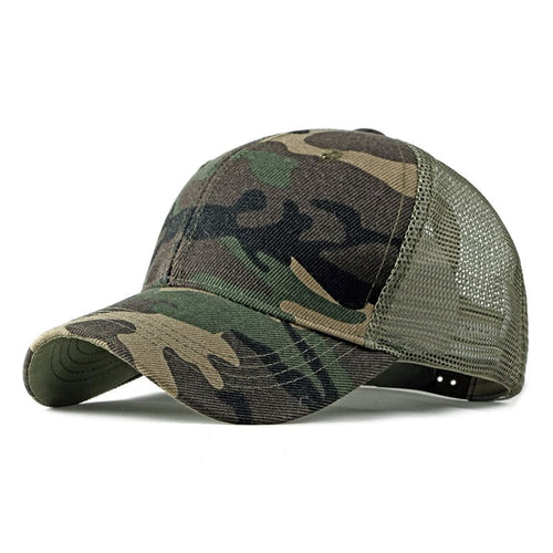Green Camouflage Trucker Cap