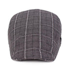 Campbell Plaid Cotton Flat Cap