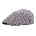 Campbell Plaid Cotton Flat Cap