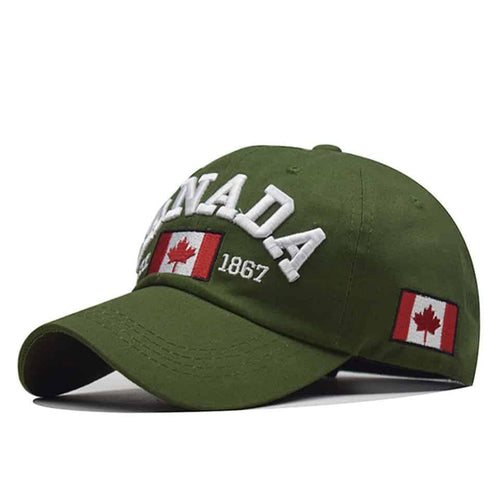 Green Canada 1867 Baseball Cap