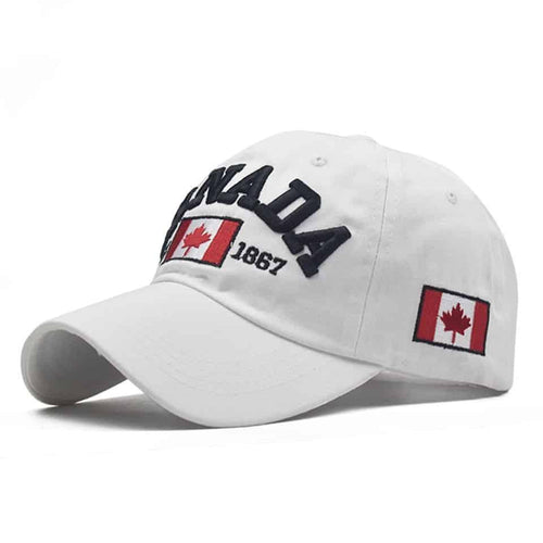 White Canada 1867 Baseball Cap