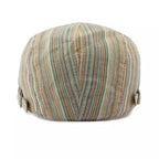 Canterbury Vintage Striped Flat Cap