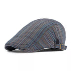 Canterbury Vintage Striped Flat Cap
