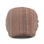 Canterbury Vintage Striped Flat Cap