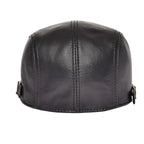 Capote Genuine Leather Flat Cap