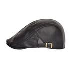 Capote Genuine Leather Flat Cap