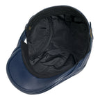 Capote Genuine Leather Flat Cap