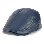 Capote Genuine Leather Flat Cap