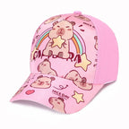 Capybara Cartoon Kids Baseball Cap