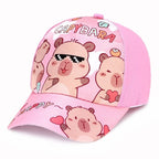 Capybara Cartoon Kids Baseball Cap