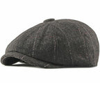 Cardiff Striped Newsboy Cap