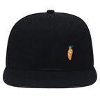 Carrot Black Snapback Cap